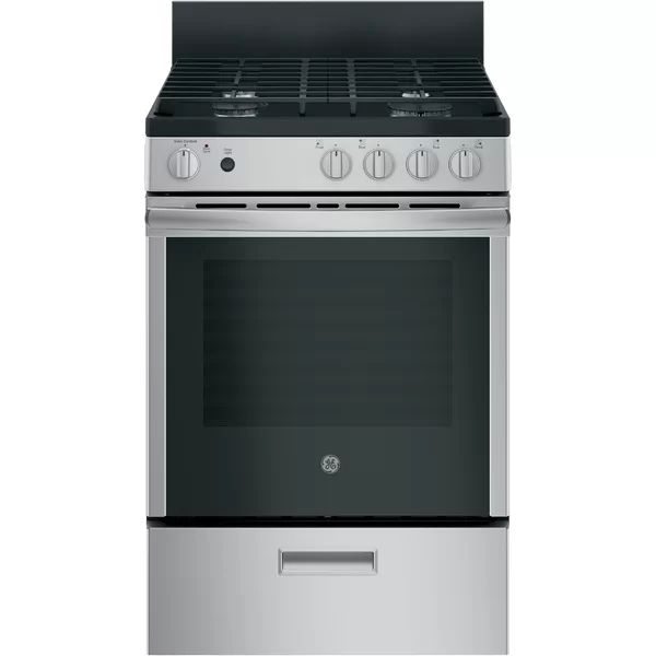 24" 2.9 cu. ft. Freestanding Gas Range with Modular Backguard | Wayfair North America