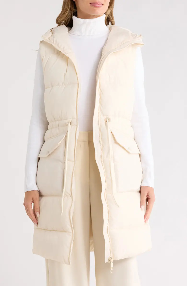 Rebecca Minkoff Water Resistant Hooded Long Puffer Vest | Nordstromrack | Nordstrom Rack