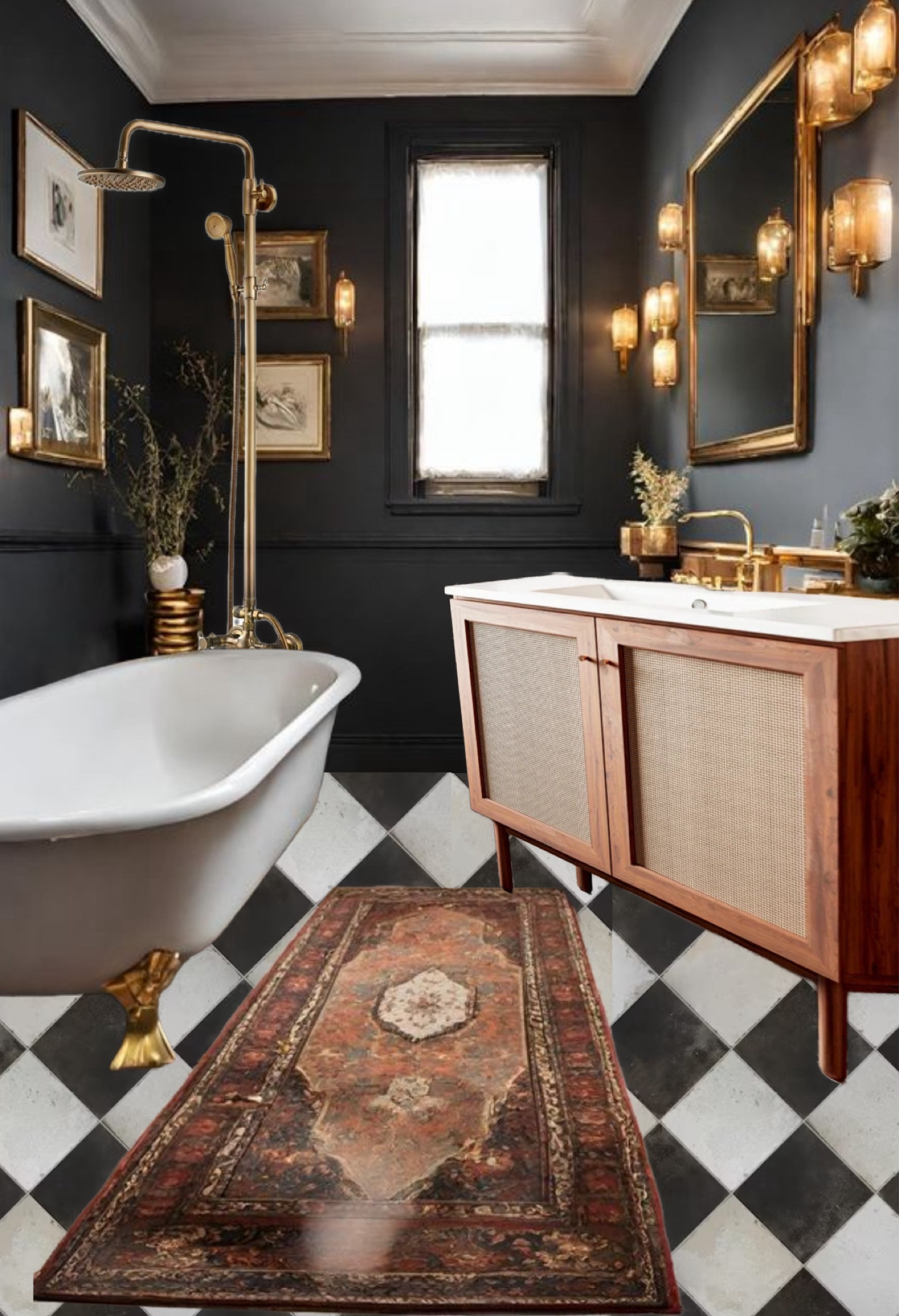 Moody Vintage Bathroomm

#LTKHome