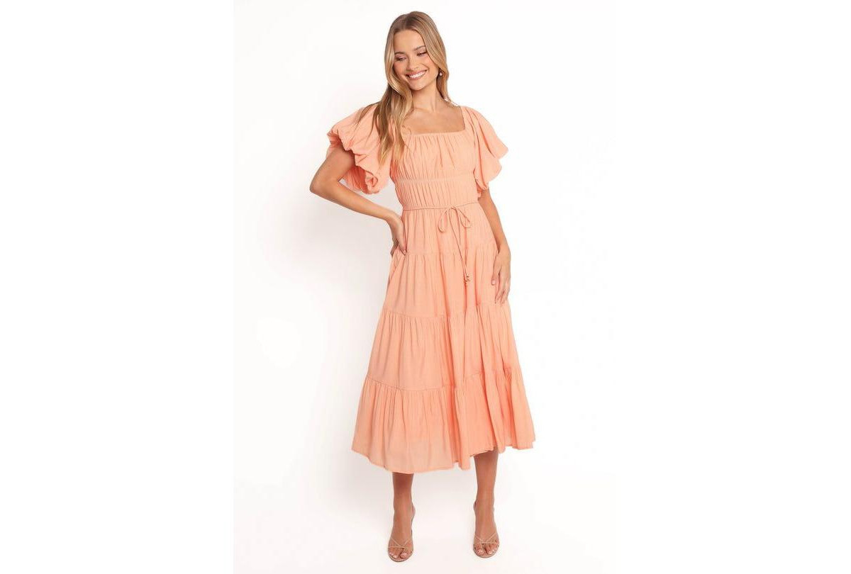 Petal and Pup Women's Julie Off Shoulder Midi Dress - Peach | Macy's