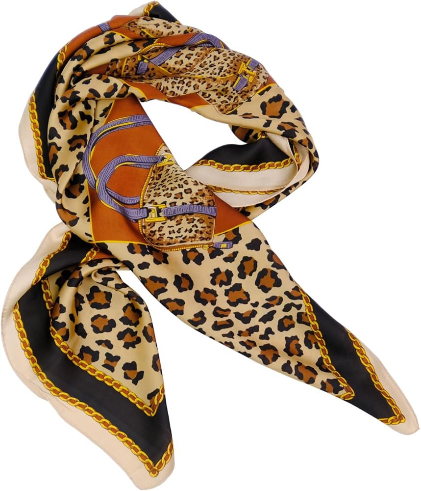 Headscarf for Women Girls lightweight silk graceful scarfs silk ascot for women girls | Amazon (US)