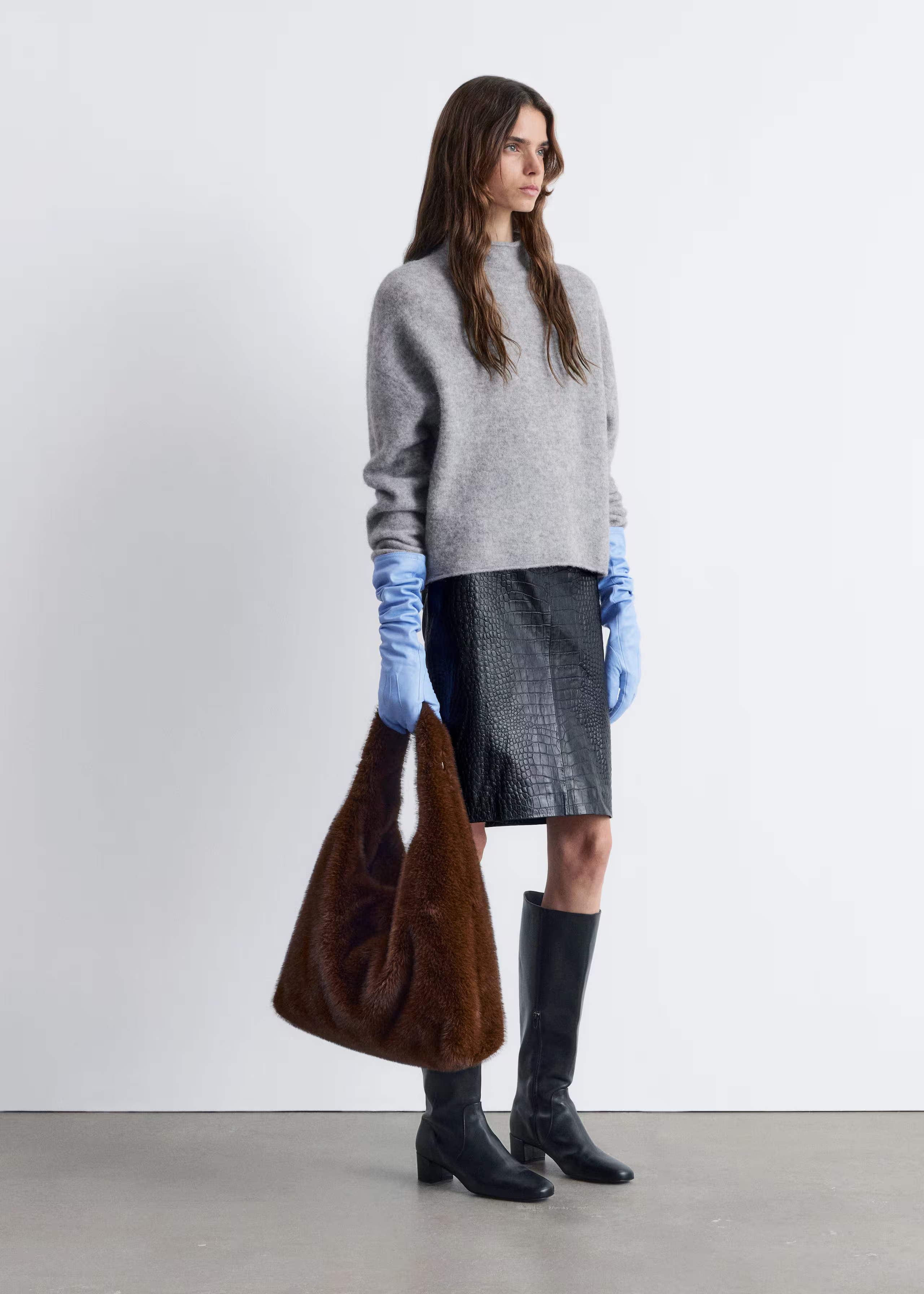 High-Neck Alpaca-Knit Jumper | & Other Stories UK