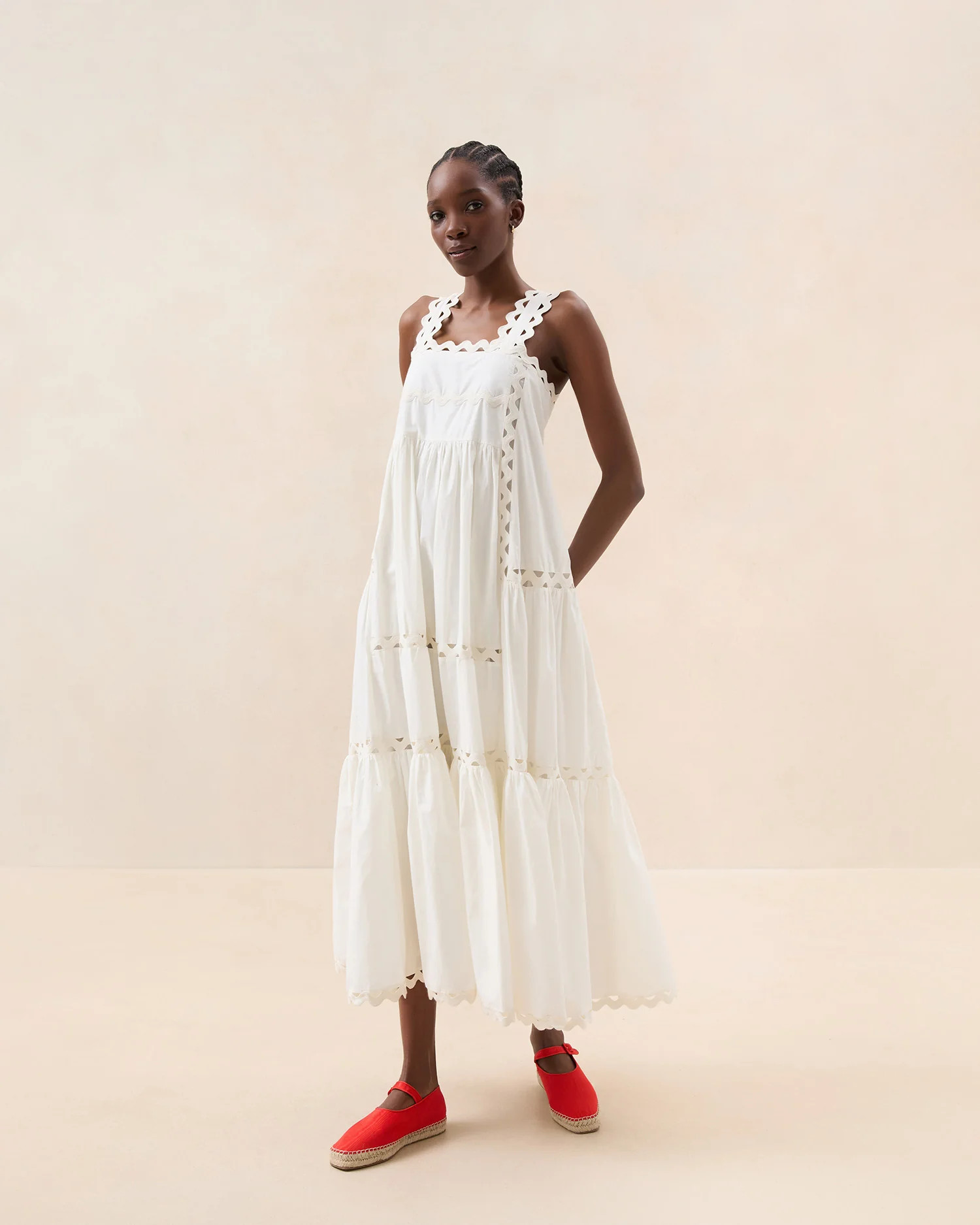 Alison White Camisole Dress | Loeffler Randall