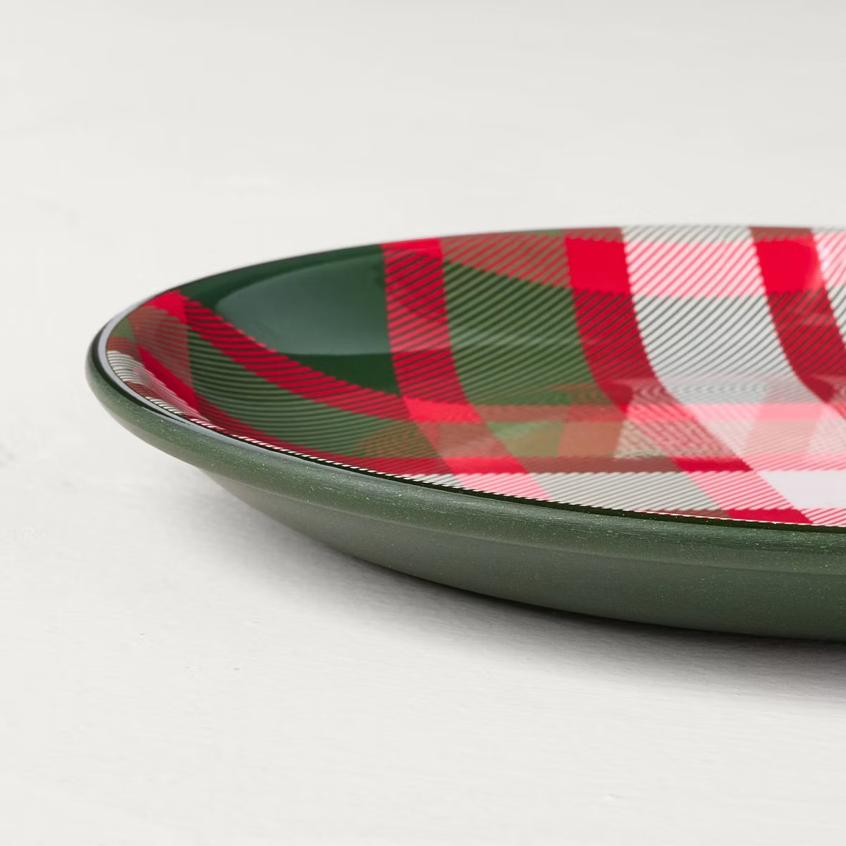 8.5" Christmas Plaid Melamine Salad Plate - Hearth & Hand™ with Magnolia | Target