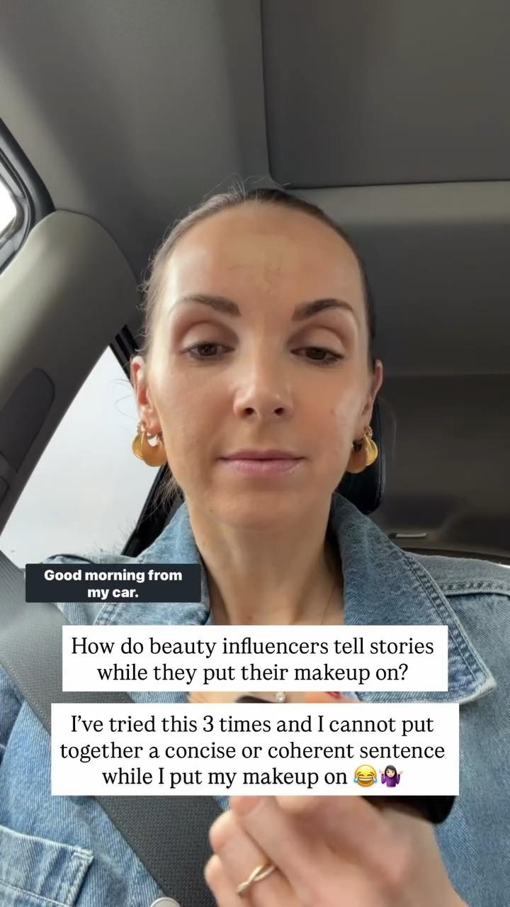 GRWM in my car! 
@Merit 

#LTKmorningroutine #LTKmomlife #LTKgrwm