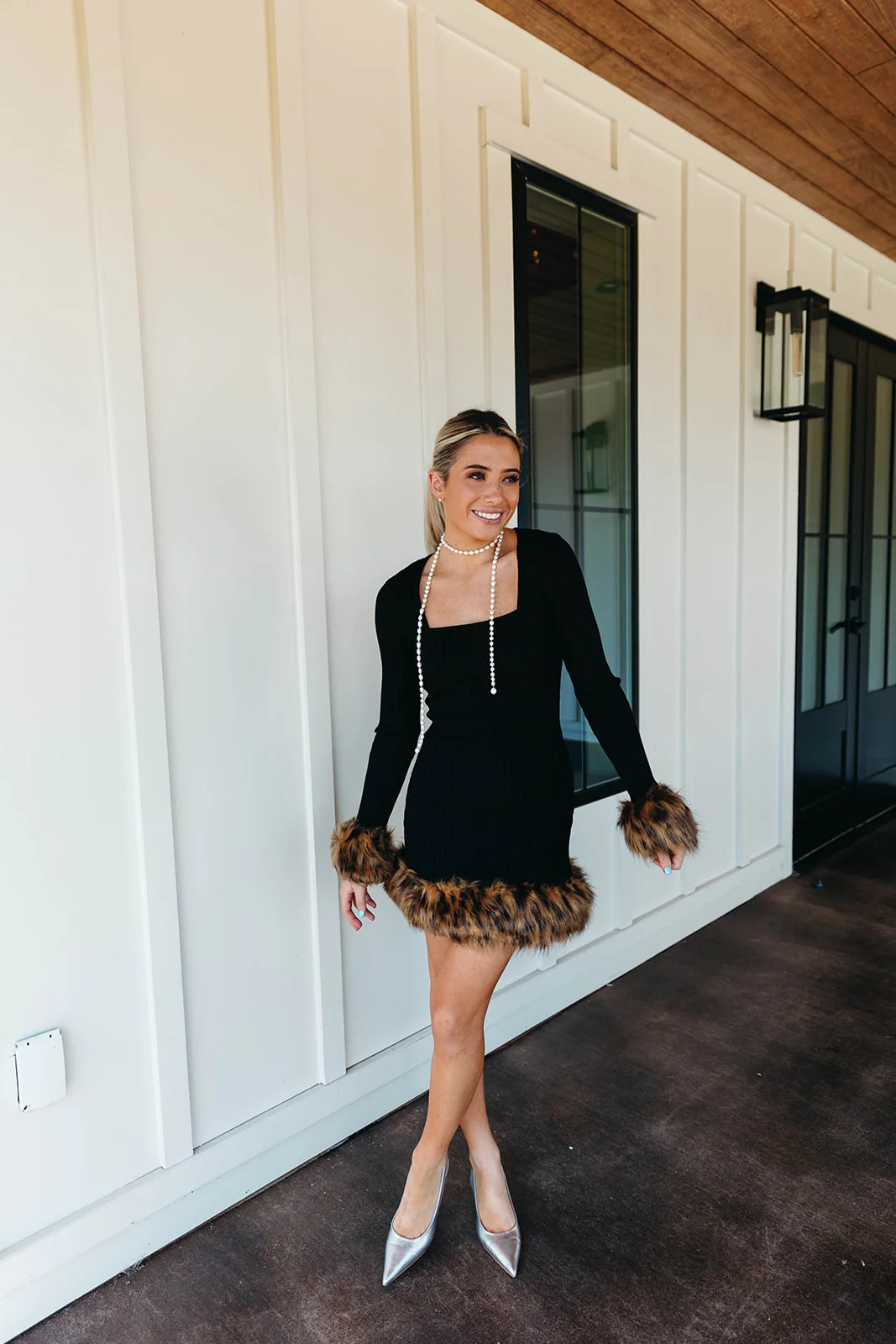 Francine Mini Dress - Black | Triple Threads