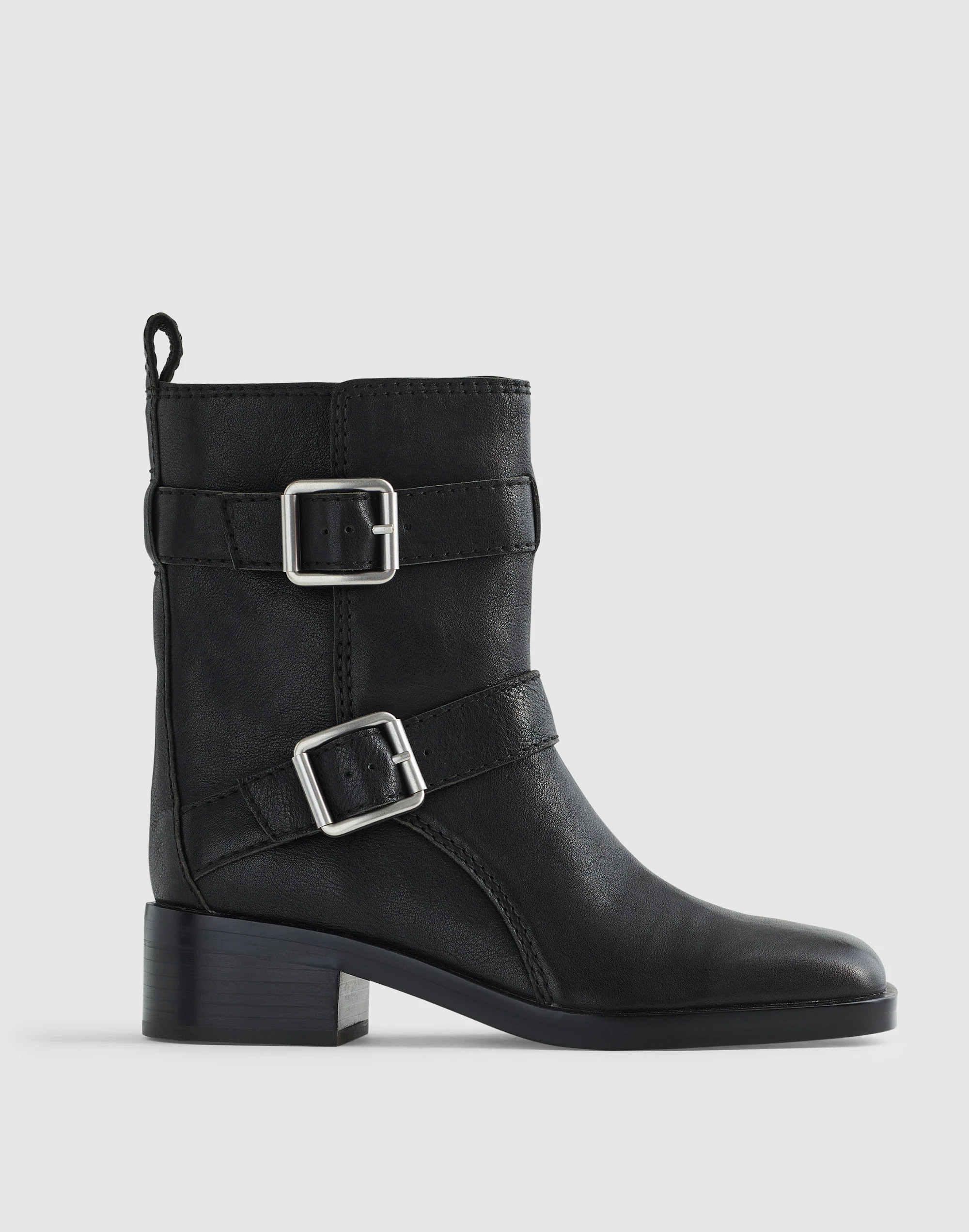 The Britt Moto Boot in Leather | Madewell