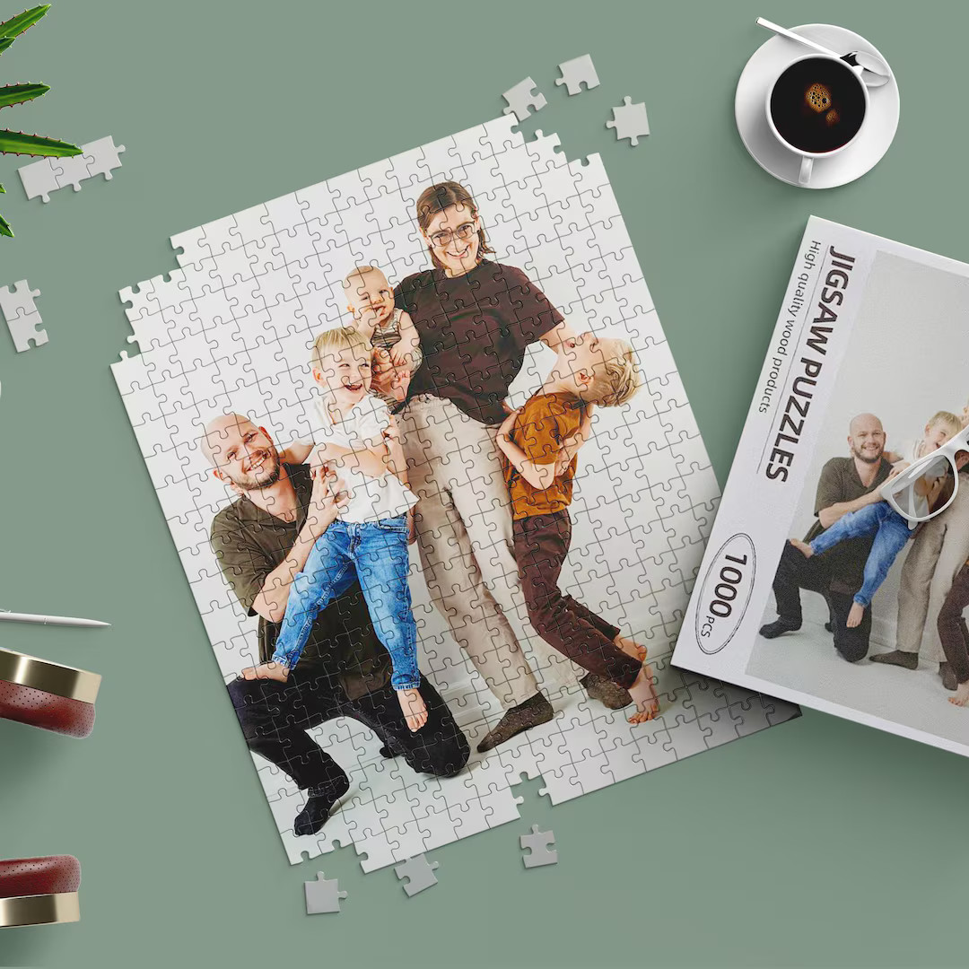 Custom Puzzle Photo Puzzle Personalized Jigsaw Puzzles Gifts for Family - Perfect Christmas Gifts... | Etsy (US)