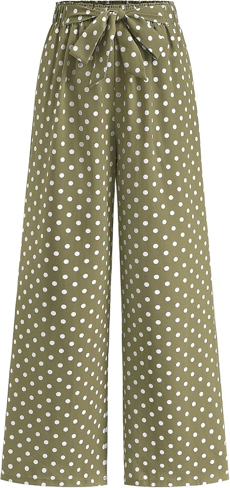 BTFBM Striped Palazzo Pants for Women Casual Summer 2026 | Amazon (US)