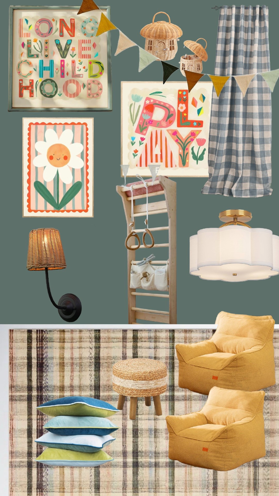 Colorful and whimsical playroom!

#LTKHome