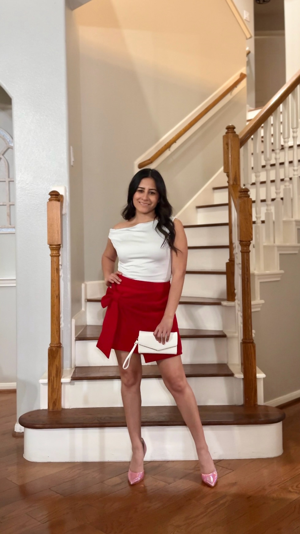 outfit idea for Valentine’s Day ❤️🤍💗
.
.
.
Love this cute skirt for Valentine’s Day ❤️ I am wearing size small for reference 🔗 in bio!
.
🛍️To shop my outfits 🛍️
.
✨Download the @shop.ltk app and follow my shop @yudithcpzo to see all outfit details! 
.
✨Shop my Amazon Storefront/LTK link in bio or comment links on this post and I’ll send you DM! 
.
——————————————————
#miniskirt #skirtlove #redskirt #valentines #valentinesday #amazonfinds #amazonfashion #petite #petitefashion #petitestyle #valentinesdayoutfit  #datenight #datenightoutfit