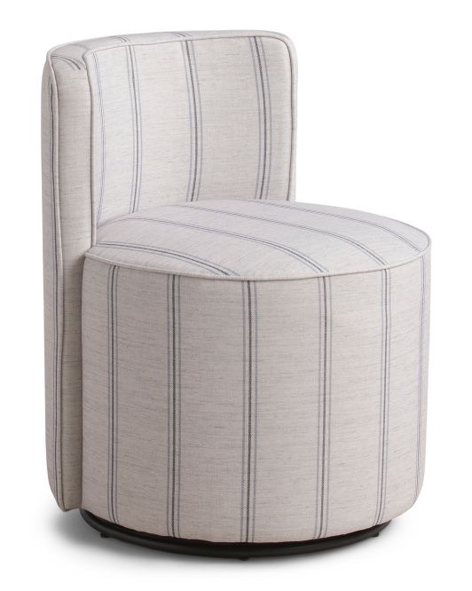 Striped Small Scale Swivel Chair | TJ Maxx