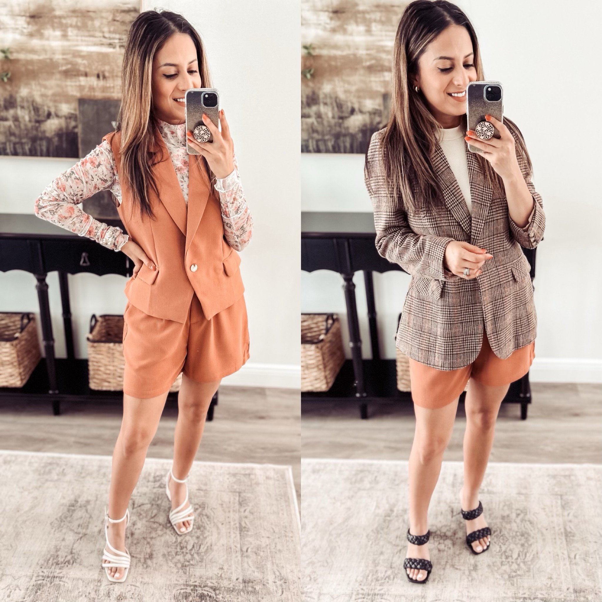 Amazon two piece set worn two ways. Link to floral mesh top on IG stories. 

#LTKfindsunder50 #LTKstyletip #LTKover40