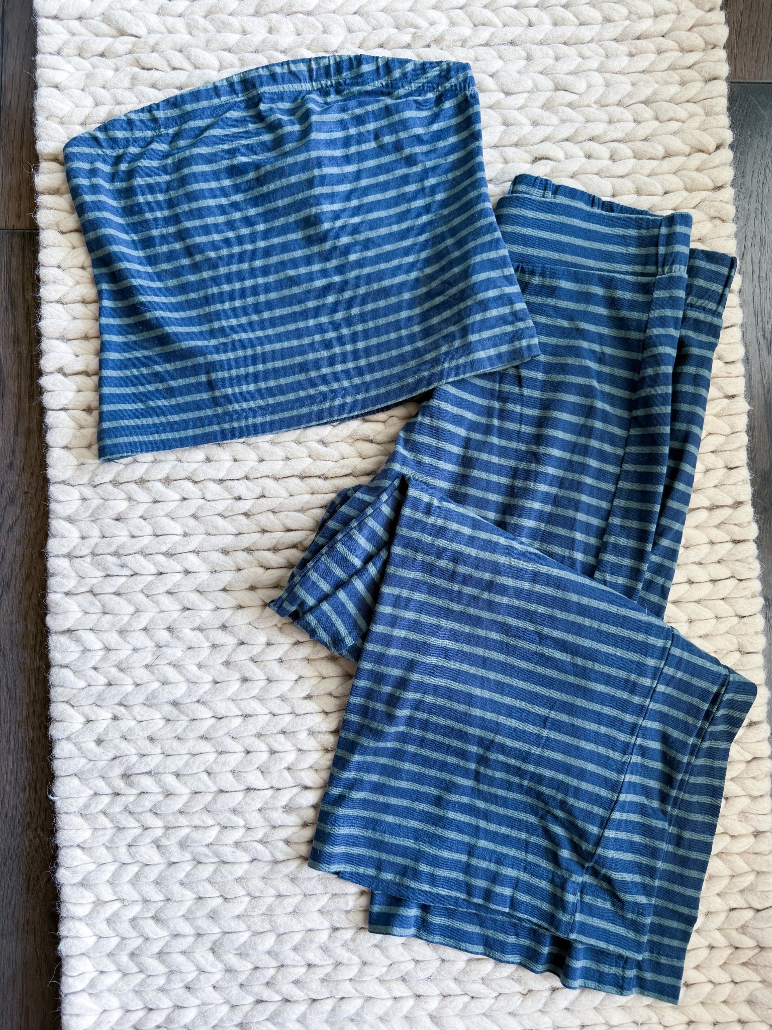 This Free People set is just too good. Lightweight and stretchy with a relaxed fit and the softest feel. The bandeau tube top that stays put without squeezing, & the wide leg pants drape so well. This is one of those outfits that looks styled but feels like pajamas. I’m in the XS & could live in it year round.

free people striped set
free people bandeau top
free people wide leg pants
blue striped lounge set
free people two piece outfit
soft knit matching set
casual summer travel outfit
free people set
Avery Woods
lightweight fall transition outfit
comfortable cute loungewear
free people set size xs

#LTKStyleTip #LTKU #LTKActive