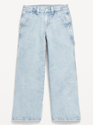 Super Baggy Wide-Leg Carpenter Jeans for Girls | Old Navy (US)