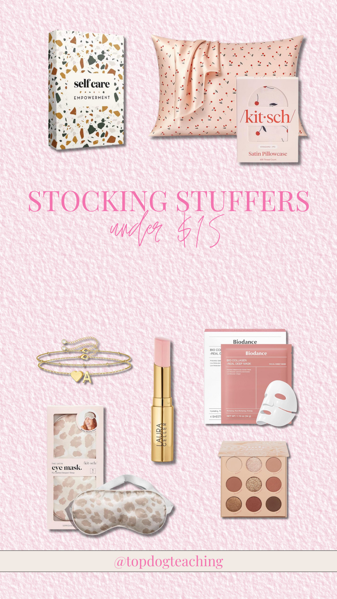 Sweet little stocking stuffers she’ll actually use — all under $15. 🎀✨ From cozy essentials to everyday favorites, consider your holiday gifting made simple.

stocking stuffers, gifts for her, holiday season, makeup favorites, beauty finds, facemask, silk pillow case 

 #LTKCyberWeek #LTKSaleAlert #LTKBeauty