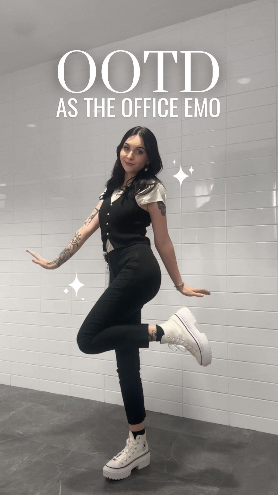everyone said this was corporate goth Lois Lane, so I’m running with it #corporategoth #officegoth #alt #ootd 

#LTKPetite