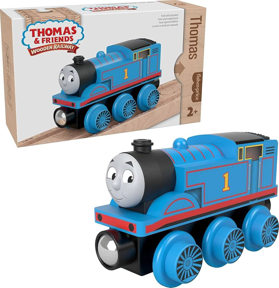Thomas & Friends Wooden Railway Toy Train Thomas Push-Along Wood Engine for Toddlers & Preschool ... | Amazon (US)