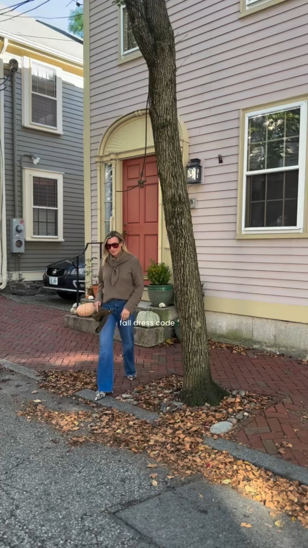 Sweater weather has officially arrived in New England. 🍂🌞Loving this new sweater and matching knit scarf for the season. The scarf adds such a fun touch. 

Comment SHOP and I’ll send outfit details over to you via DM. 

#styleinspo #dailystyle #sezanelovers #styleover40 #newenglandblogger #pvd

#LTKStyleTip #LTKSeasonal