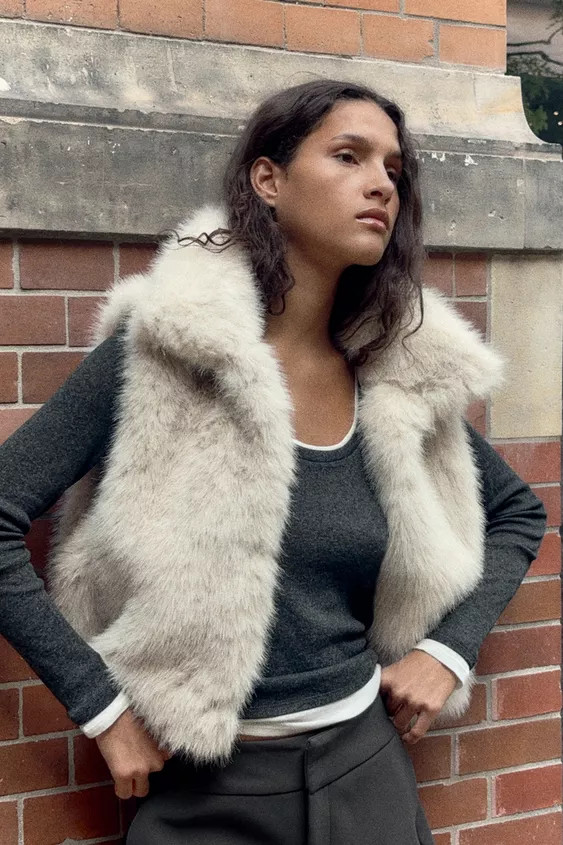 FAUX FUR VEST | Zara US