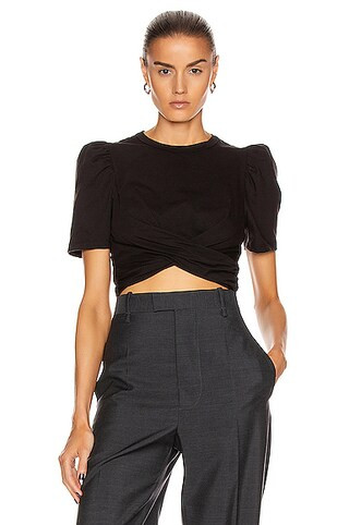 A.L.C. Monica Tee in Black | FWRD 