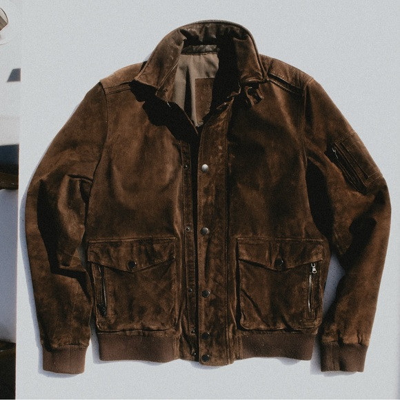 Mango suede bomber jacket | Poshmark