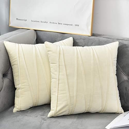 NianEr Euro Oversized Large Decorative Velvet Throw Pillow Covers Sofa Accent Couch Pillows Set o... | Amazon (US)