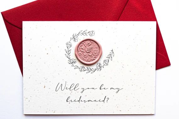 Will You Be My Bridesmaid/maid of Honour/flower Girl Wax Seal - Etsy | Etsy (US)