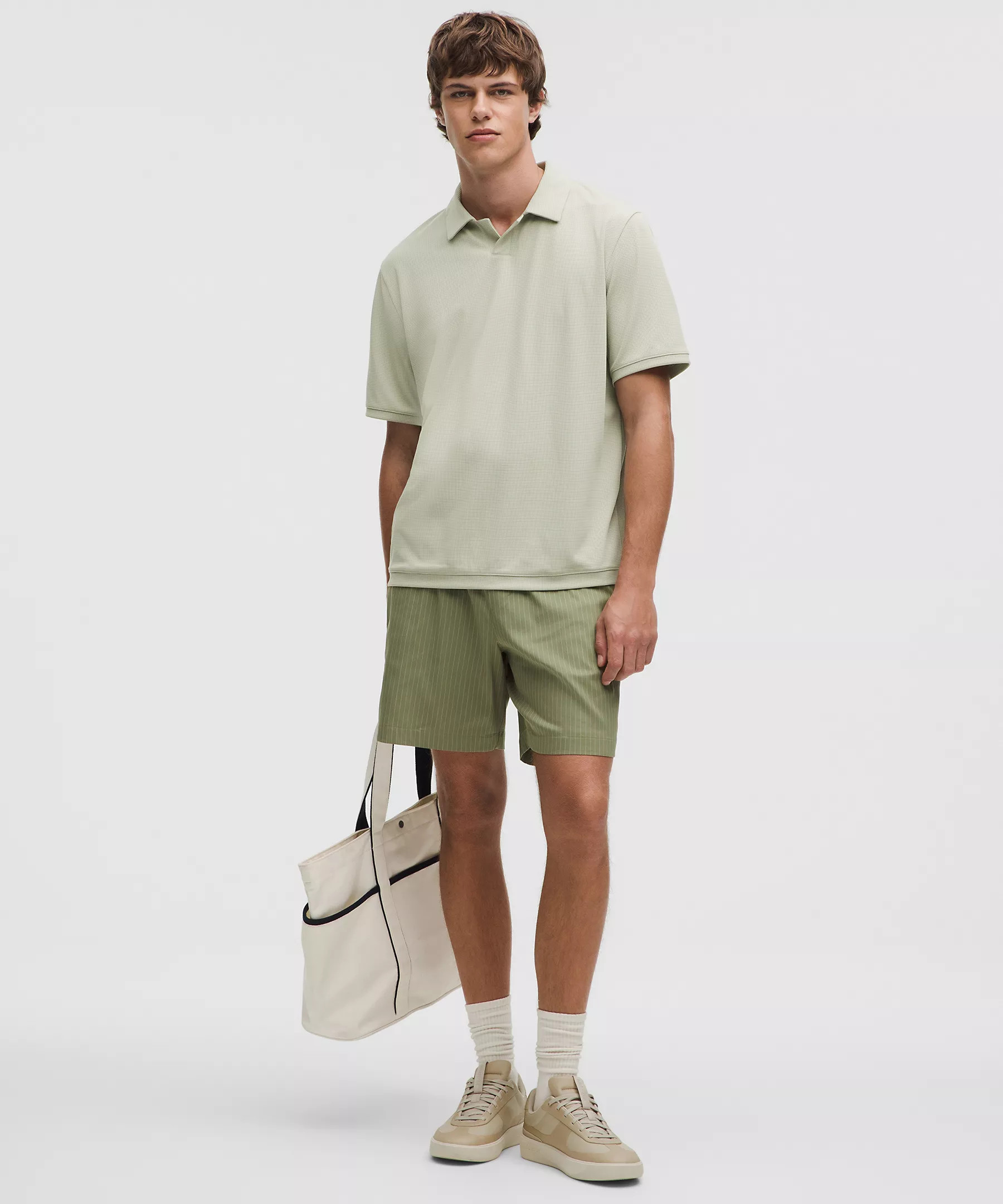 Textured Mesh Short-Sleeve Polo Shirt | Lululemon (US)