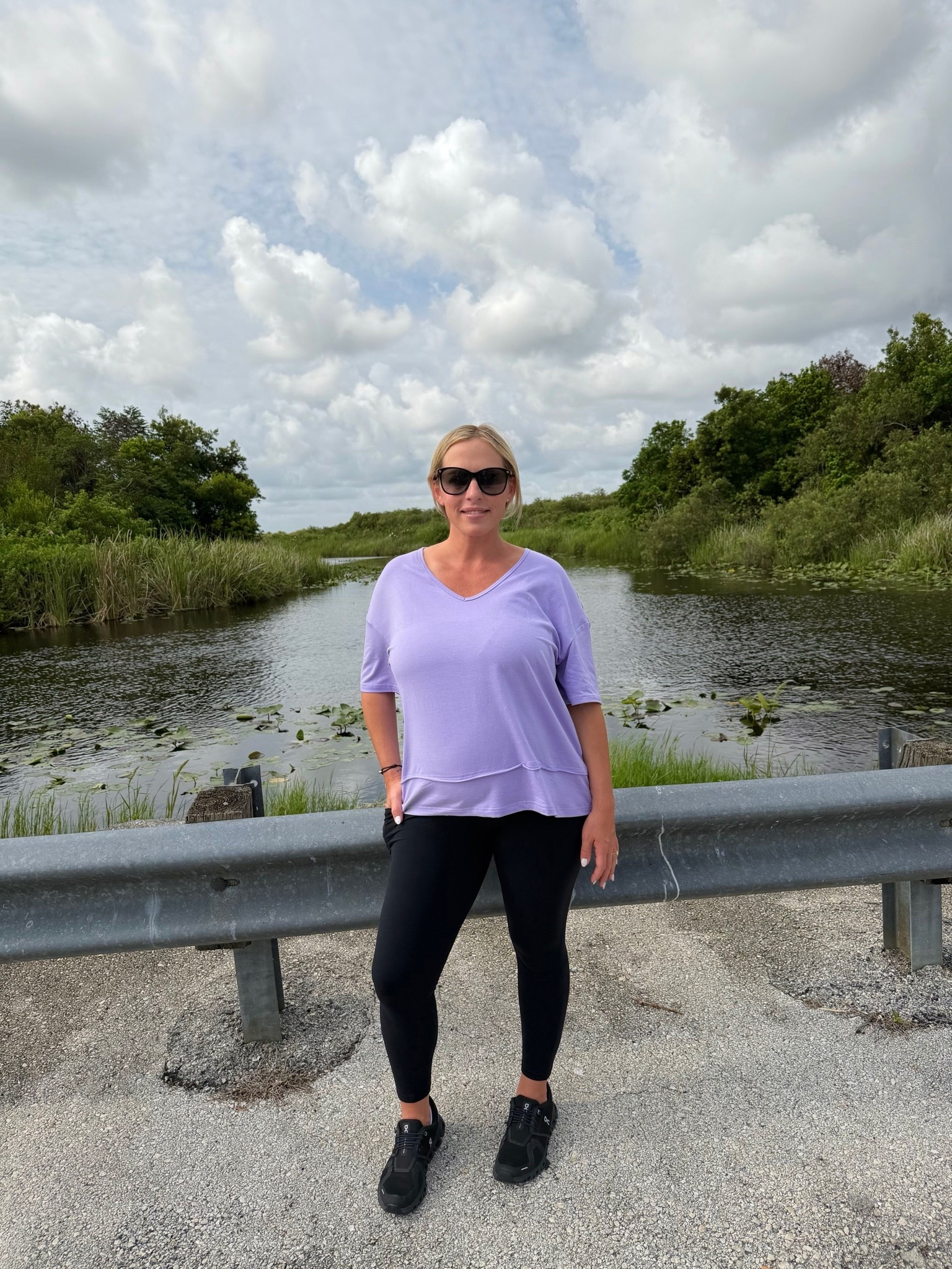 Leggings outfit. Oversized t-shirt. Wearing XL in both at 27 weeks pregnant

#LTKBump #LTKMidsize #LTKActive