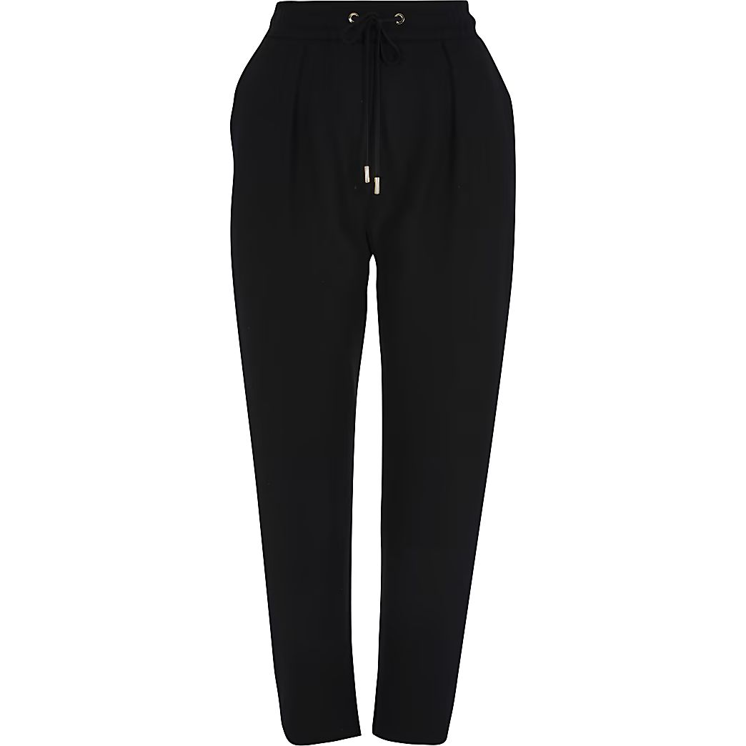 Black Tapered Trouser | River Island (UK & IE)