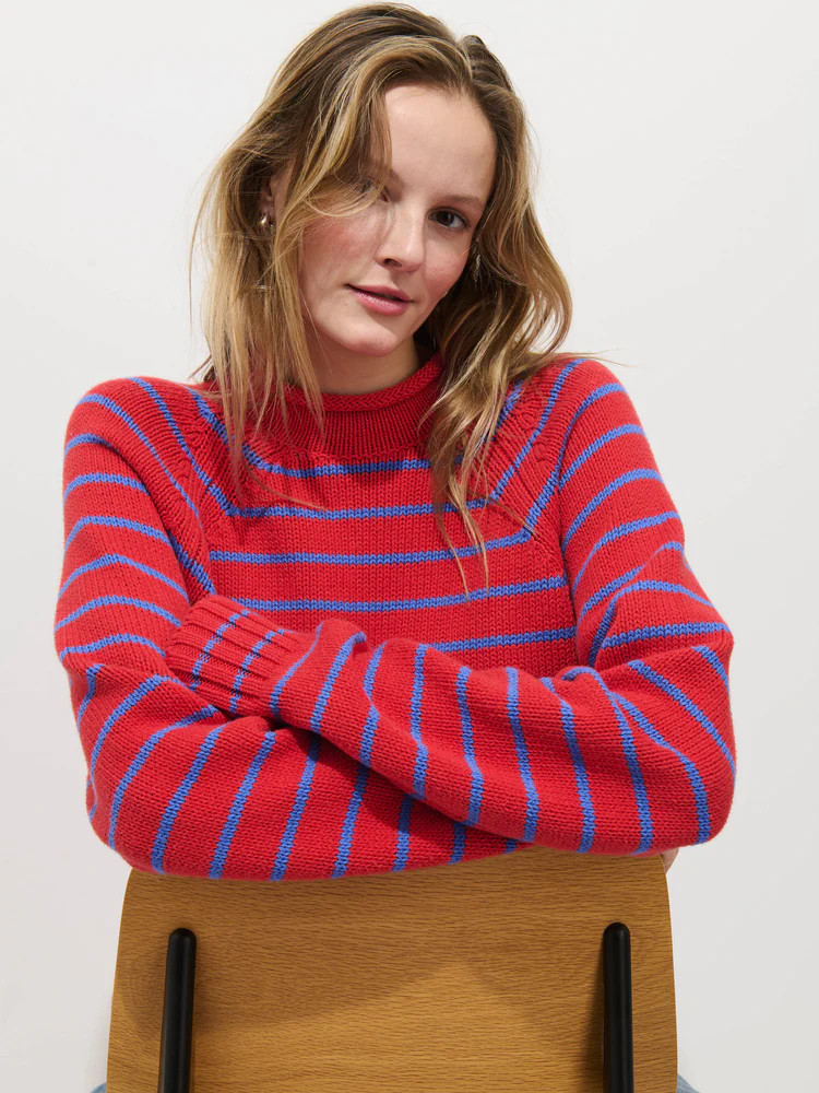 Alex Striped Rollneck In Cotton | Alex Mill