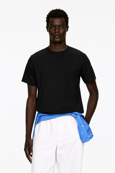 170 GSM Regular T-Shirt – Black – Men – ARKET GB | Arket UK