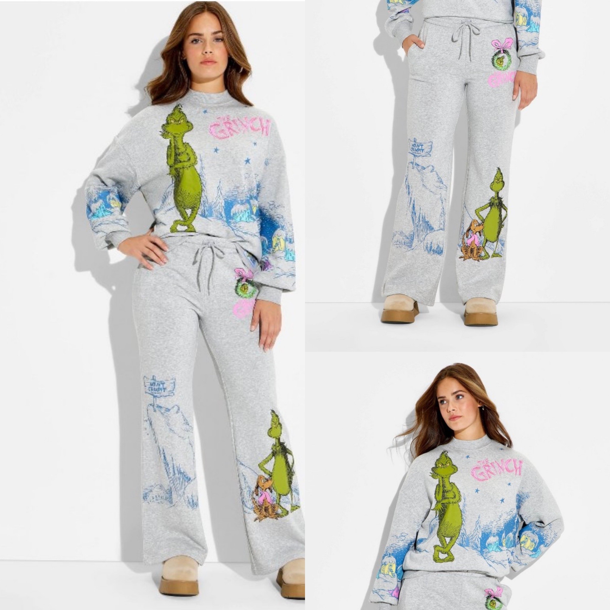 This Grinch sweatsuit is absolutely adorable! The embroidered Grinch in pink is the cutest! 

Target
Christmas outfit
The grinch

#LTKSeasonal #LTKHoliday #LTKGiftGuide