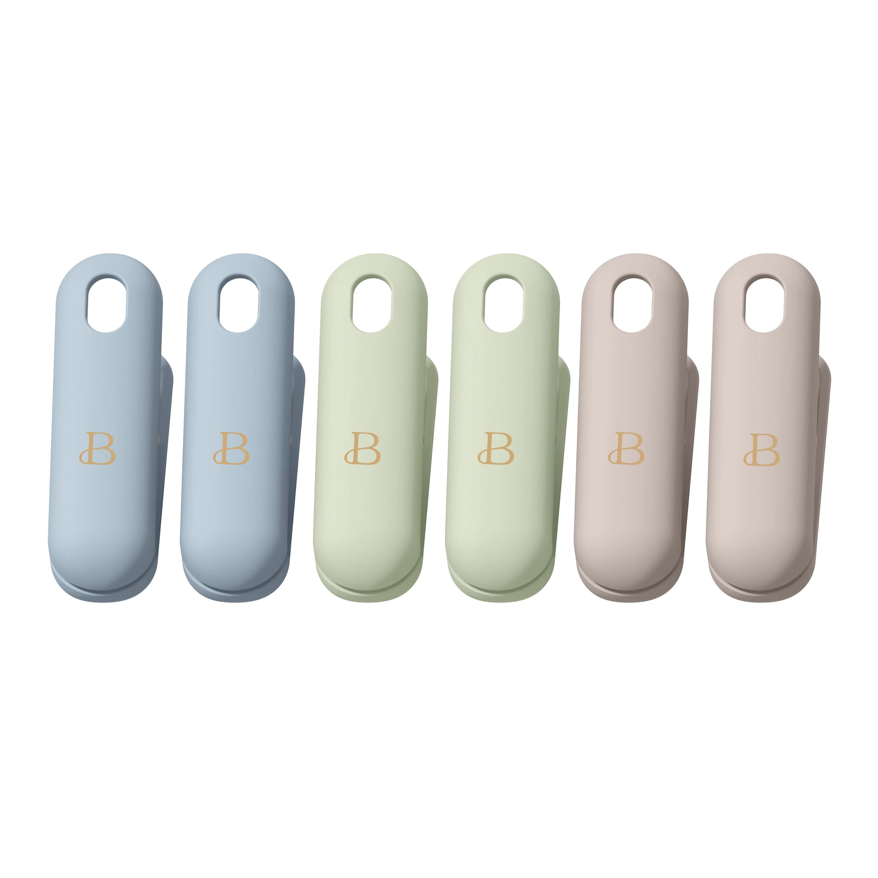 Beautiful 6-Piece Magnetic Chip Clip Set, Assorted Colors by Drew Barrymore | Walmart (US)