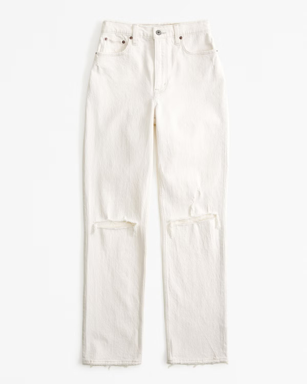 Women's Ultra High Rise 90s Straight Jean | Women's Bottoms | Abercrombie.com | Abercrombie & Fitch (US)