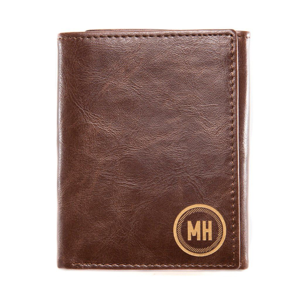 Personalized Trifold Wallet: Circle | Swanky Badger