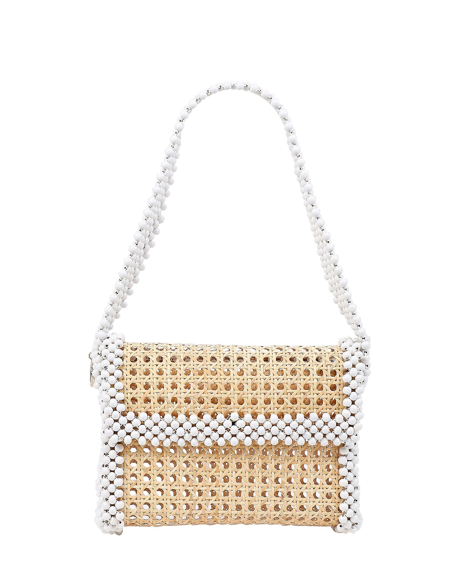 Alida Raffia Bead Shoulder Bag | INTERMIX