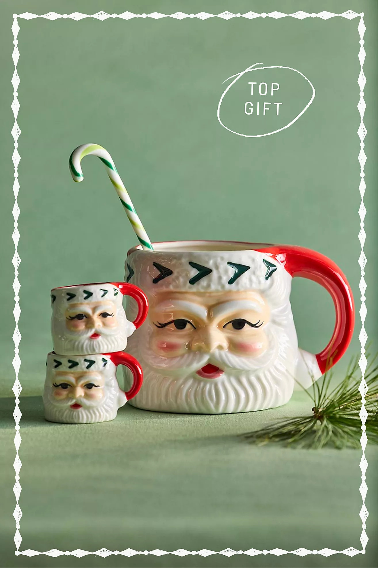 Ceramic Santa Mug | Anthropologie (US)