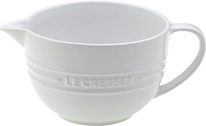 Le Creuset Stoneware Batter Bowl, 2 qt., White | Amazon (US)