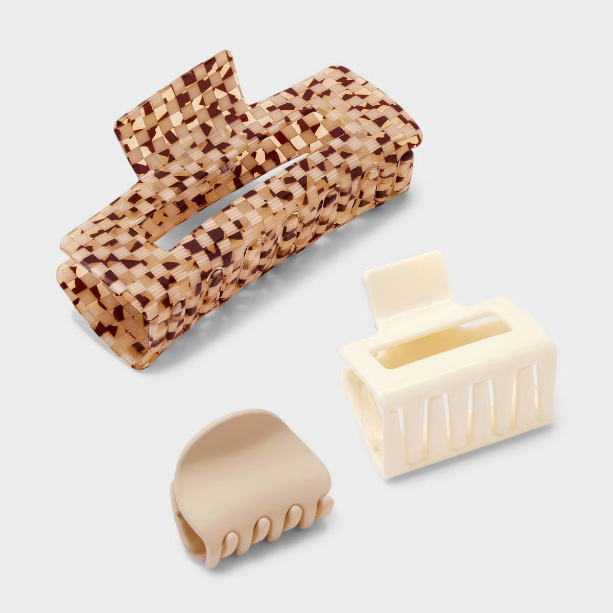 Claw Hair Clip Set 3pc - Universal Thread™ | Target