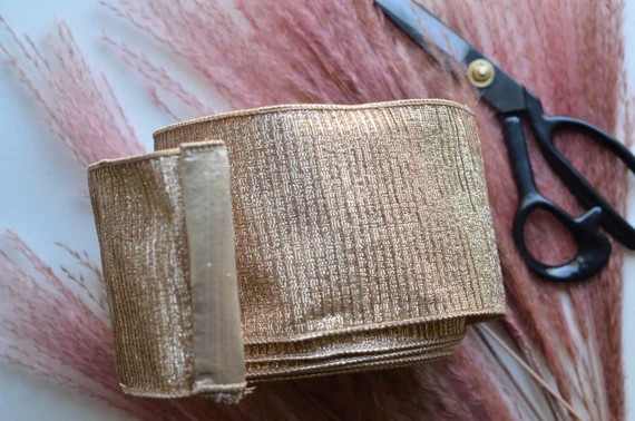 10 Yards Metallic Rose Gold 4 Wired Ribbon - Etsy | Etsy (US)