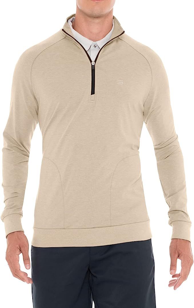 Three Sixty Six Mens Lightweight Dry Fit Pullover - Long Sleeve Half Zip Golf Jacket for Men | Amazon (US)