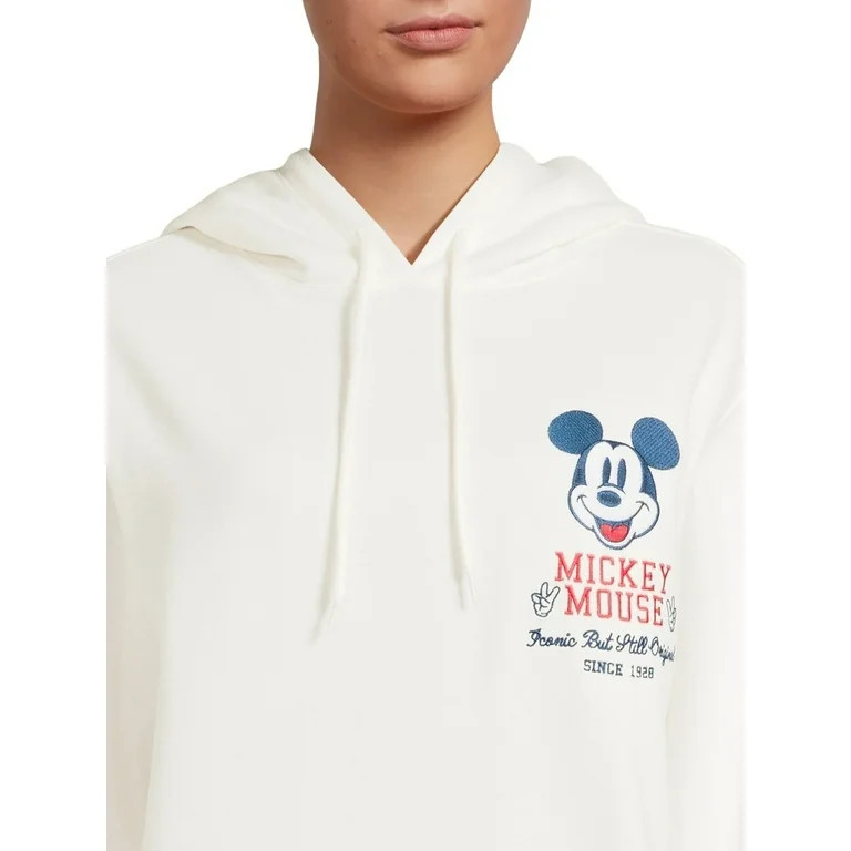 Mickey Mouse Women's Embroidered Hoodie with Long Sleeves, Sizes XS-XXXL | Walmart (US)