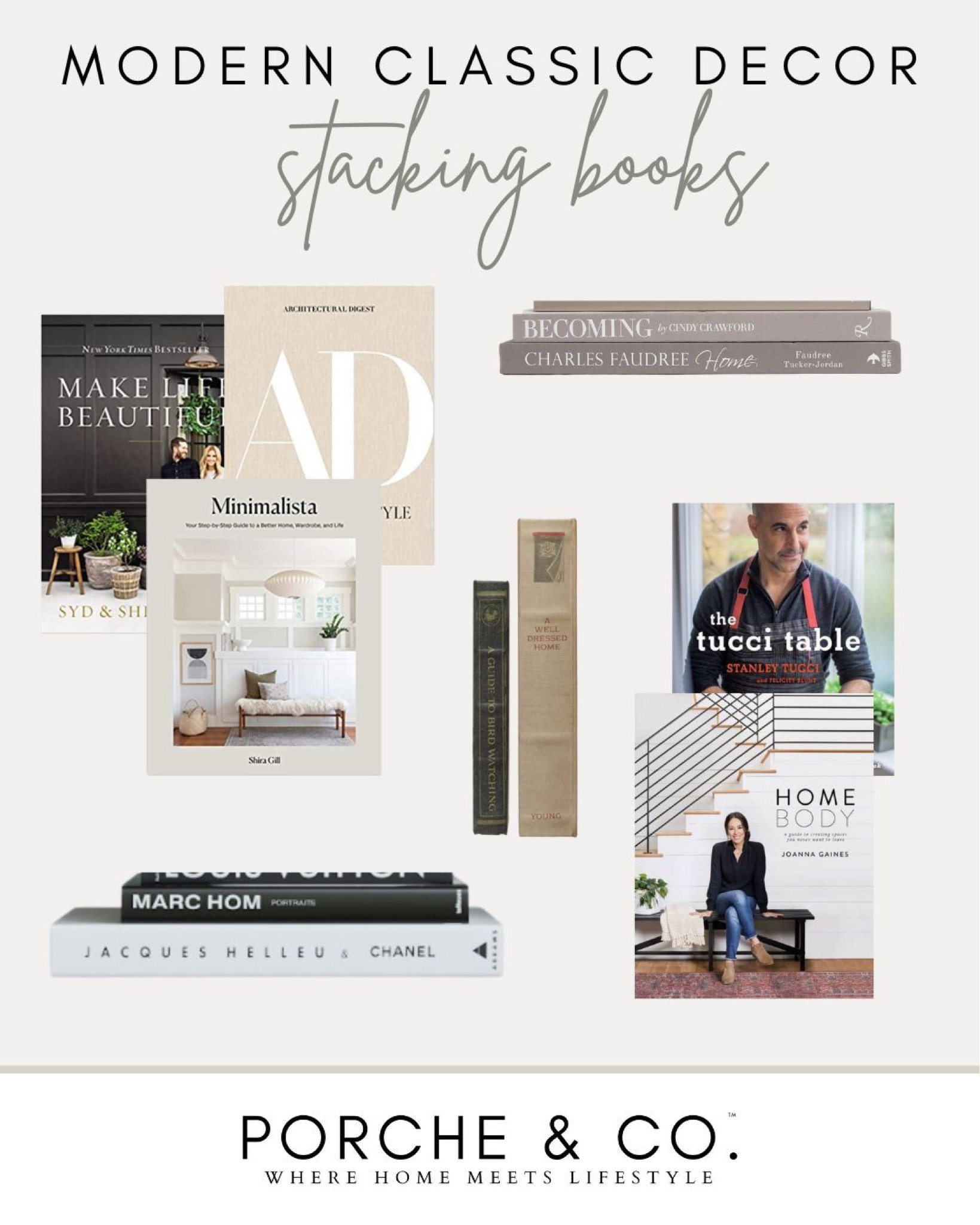 Modern Classic decor
Stacking books
#moodboard #visionboard 

#LTKstyletip #LTKFind #LTKhome