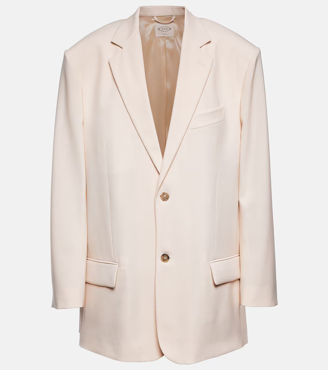 Leather-trimmed wool blazer | Mytheresa (US/CA)