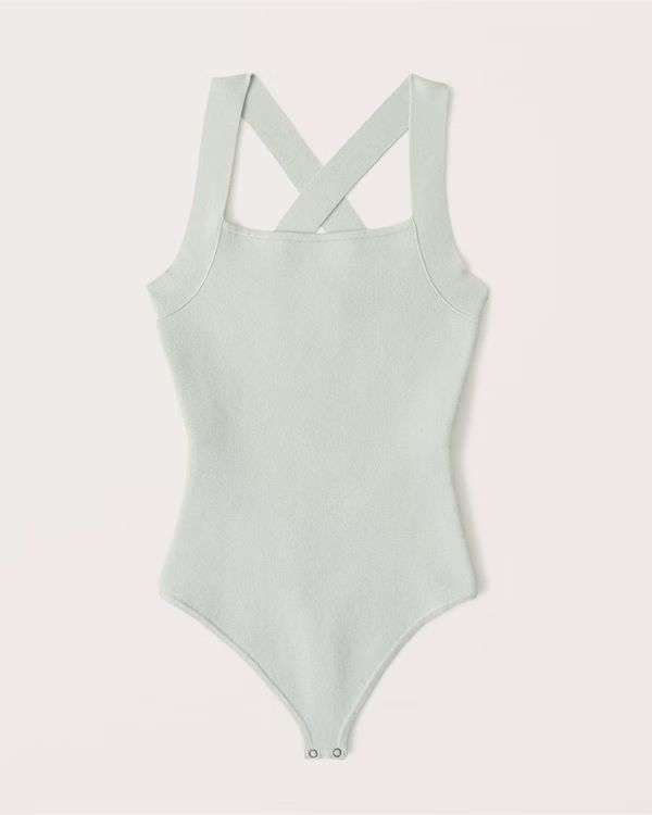 Halter Crossback Bodysuit | Abercrombie & Fitch (US)