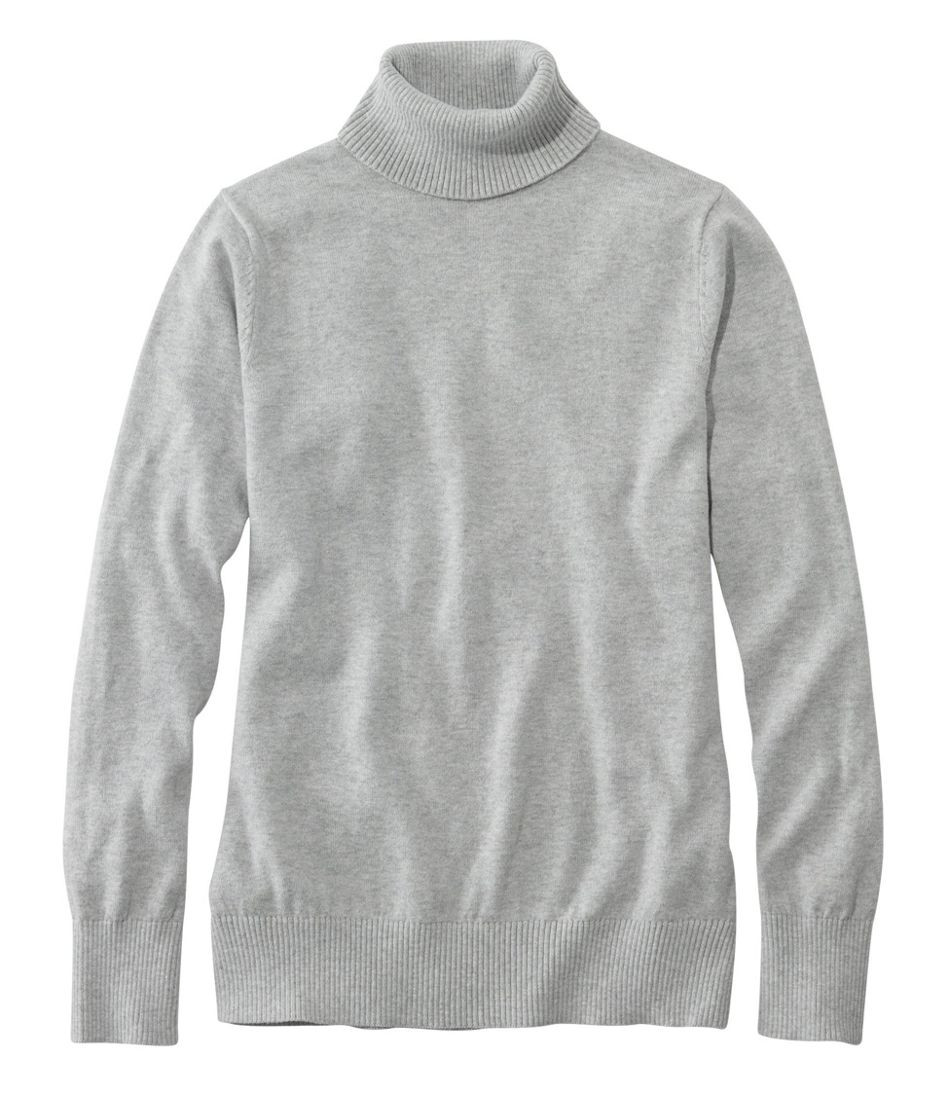 Women's Cotton/Cashmere Sweater, Turtleneck | L.L. Bean