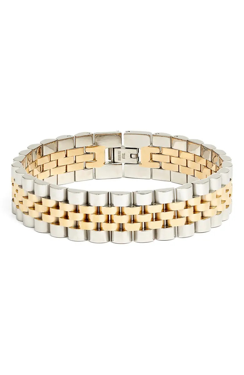 Men's Two-Tone Chain Bracelet | Nordstrom