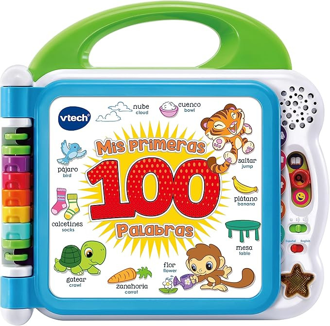 VTech - My First 100 Words Bilingual, Spanish-English Interactive Educational Book, Toy for Child... | Amazon (US)
